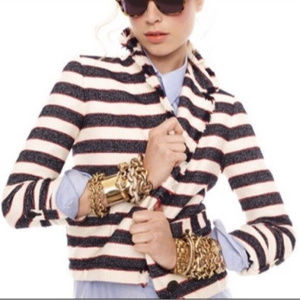 J CREW Legion Stripe Jacket 6 NWT $225 Blazer